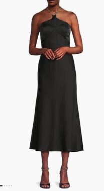 liv foster embellished twill halter midi dress | Dresses | Liv Fosterfoil Pleated Mesh style_corset dress